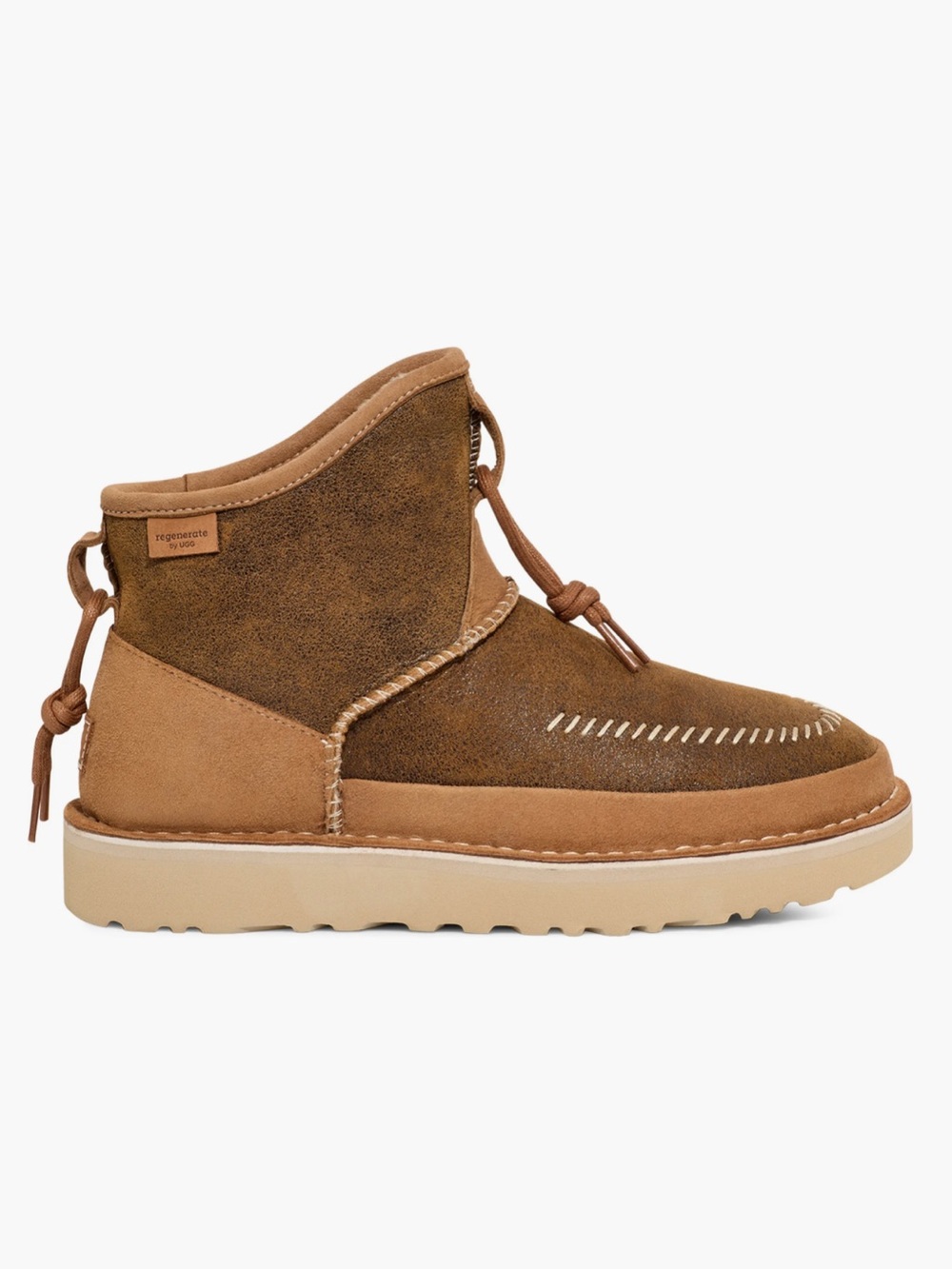 Ugg Chestnut Campfire Pull-On Nubuck Moccasin Boot Unisex Men’s 10 Women’s 11